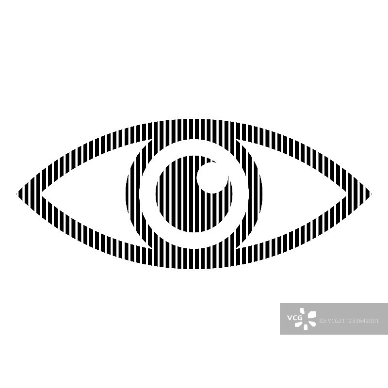 白色背景上的眼睛标志图片素材