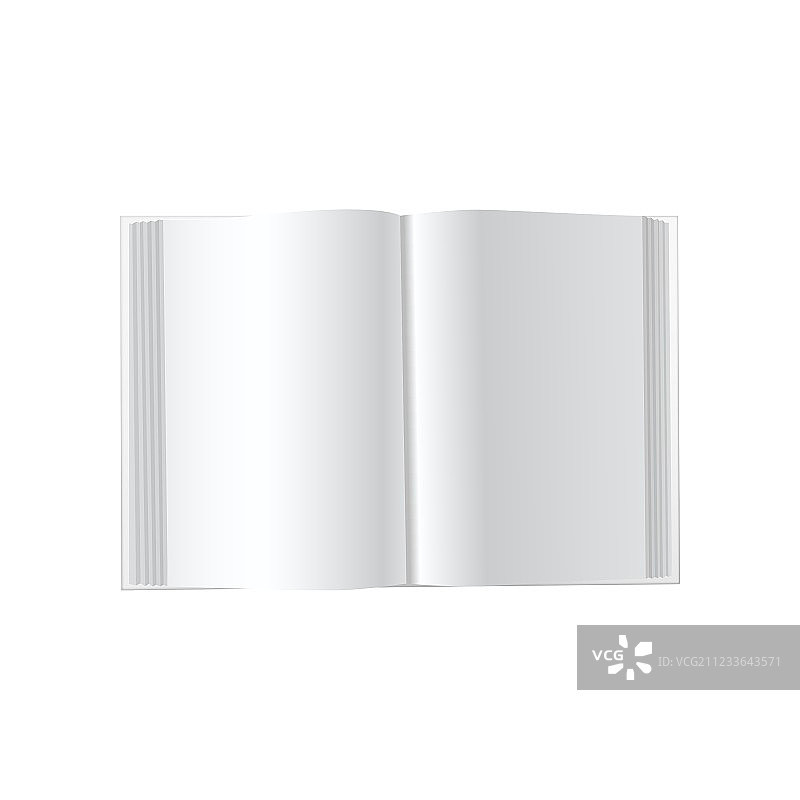 带有干净纸张的打开的书本图片素材