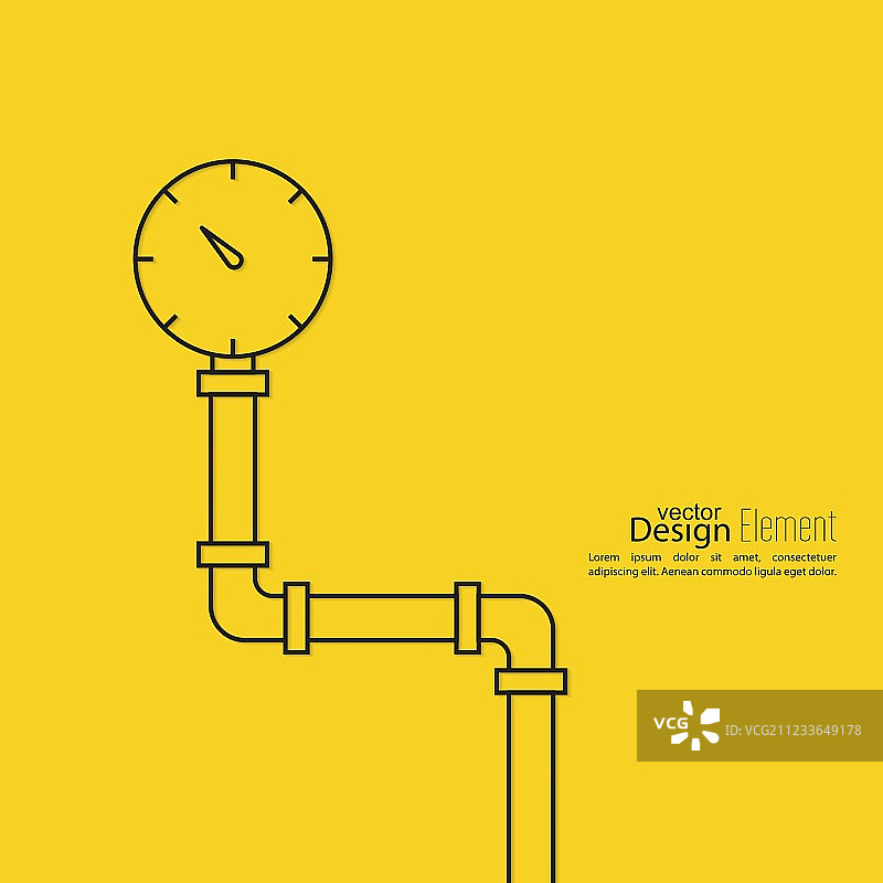 带旋塞的管道图片素材