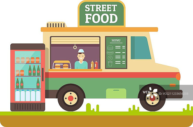 快餐车店铺图片素材