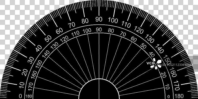 量角器轮廓图片素材