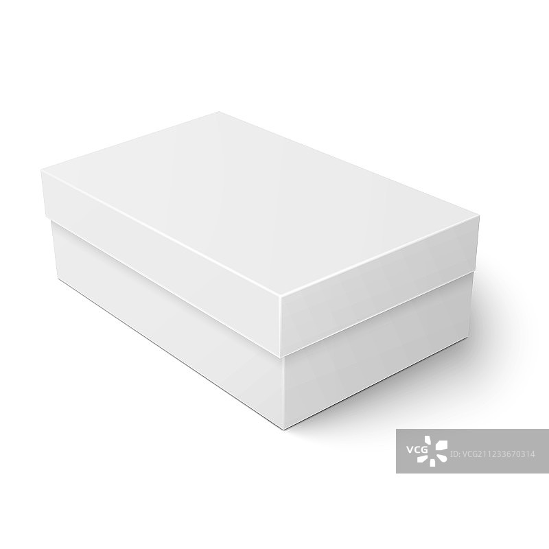白色纸板鞋盒模板图片素材