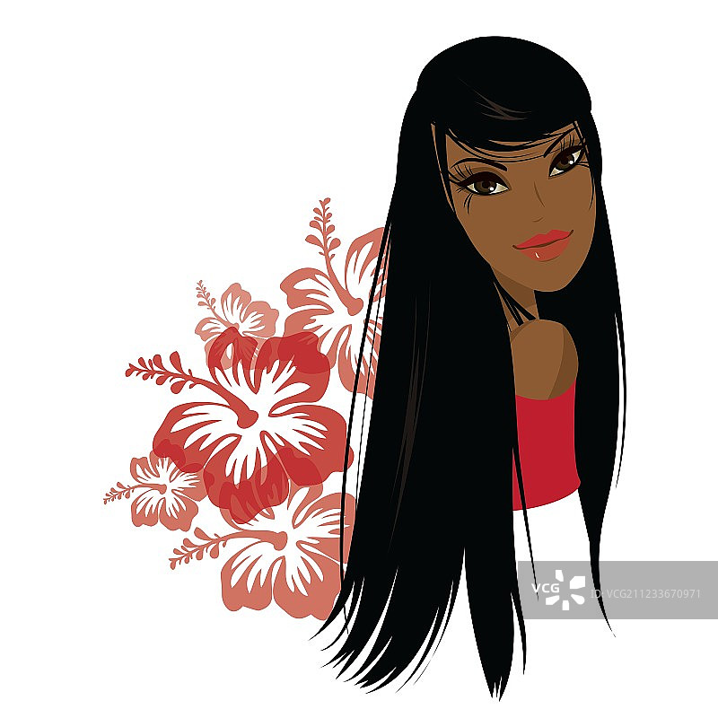 漂亮的年轻非裔美国女人图片素材