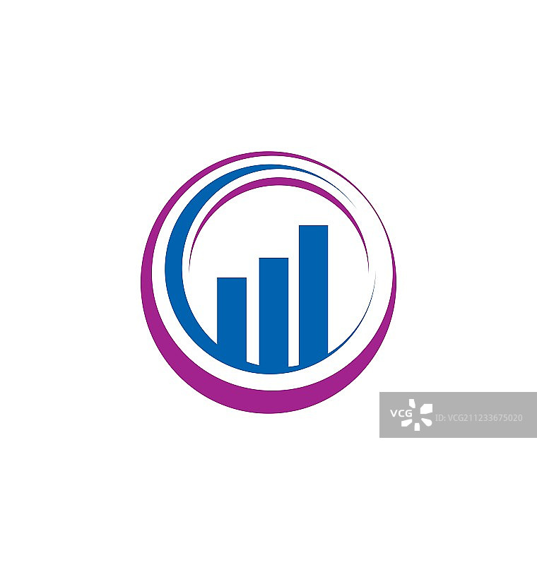 商业金融抽象圆形logo图片素材