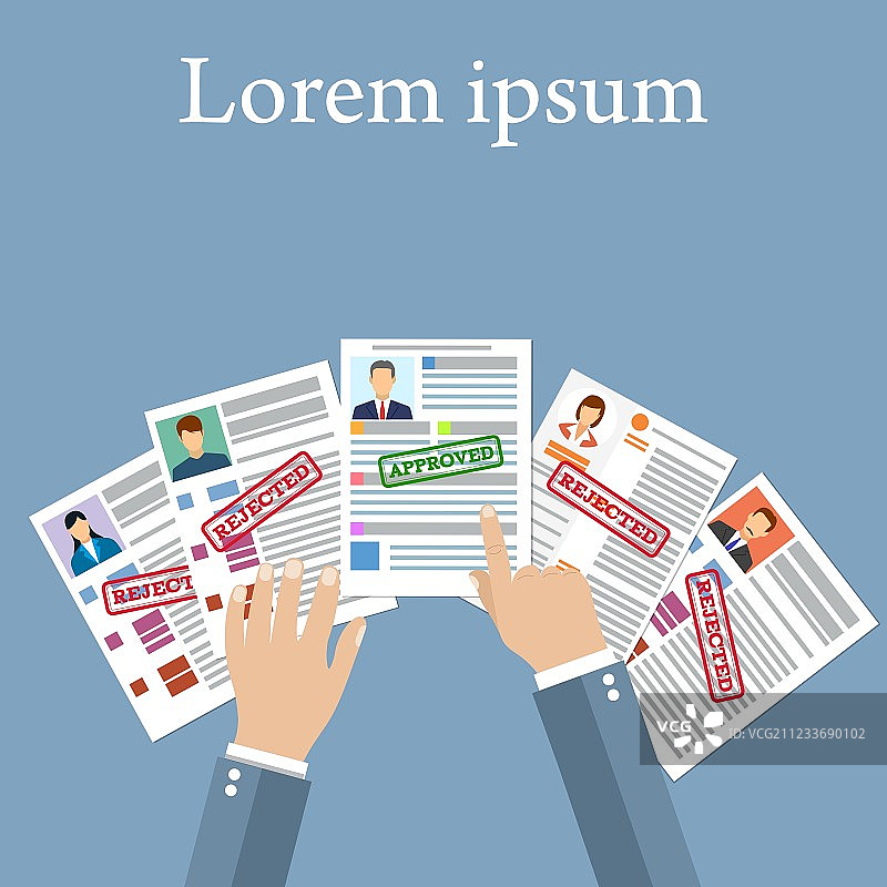 简历招聘候选人职位图片素材