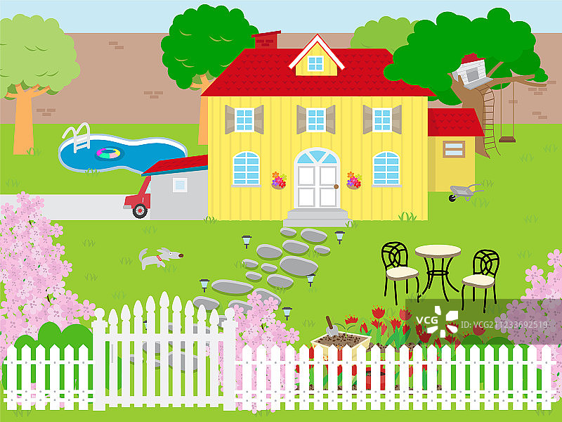 房屋和花园图片素材