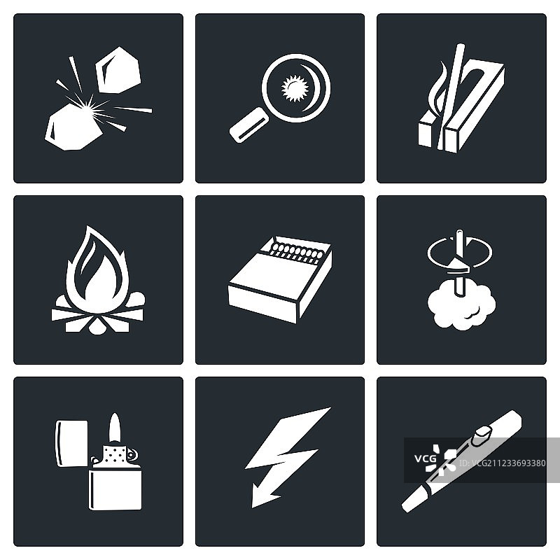 制作火焰源图标图片素材