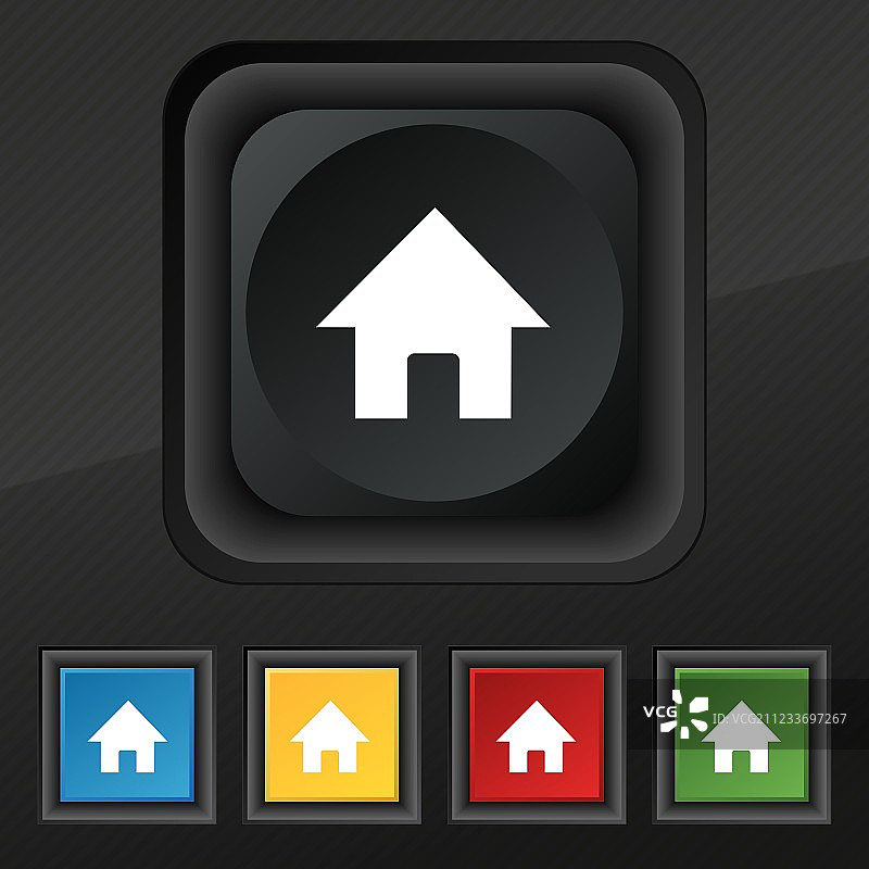 主页图标彩色合集图片素材