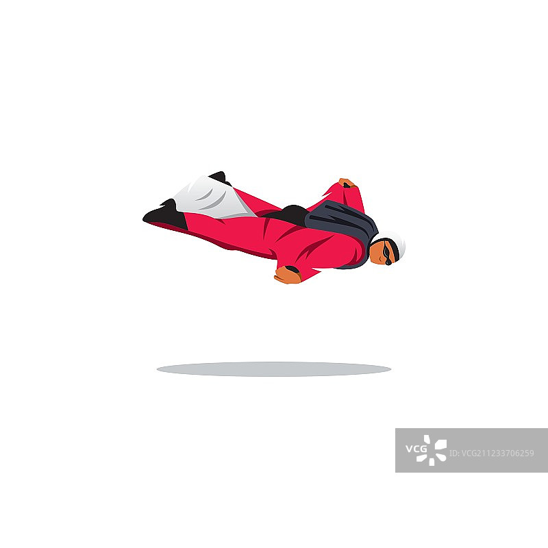 翼装低空跳伞标志图片素材