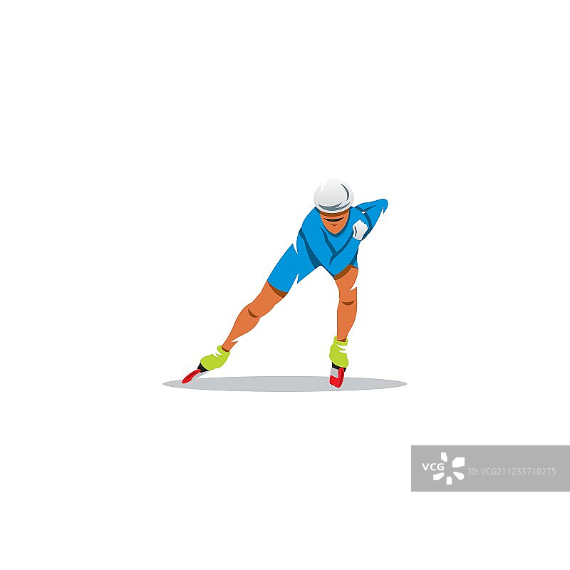 轮滑运动员标志图片素材