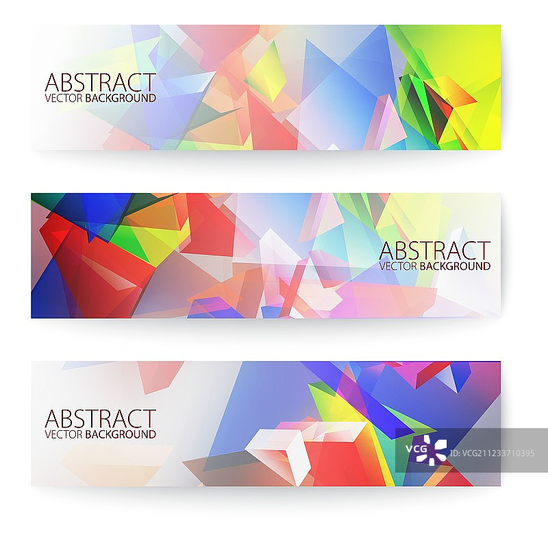 三角形banner合集3D渲染图片素材