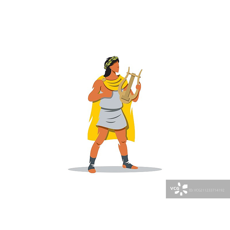 阿波罗，希腊神话中的守护神图片素材