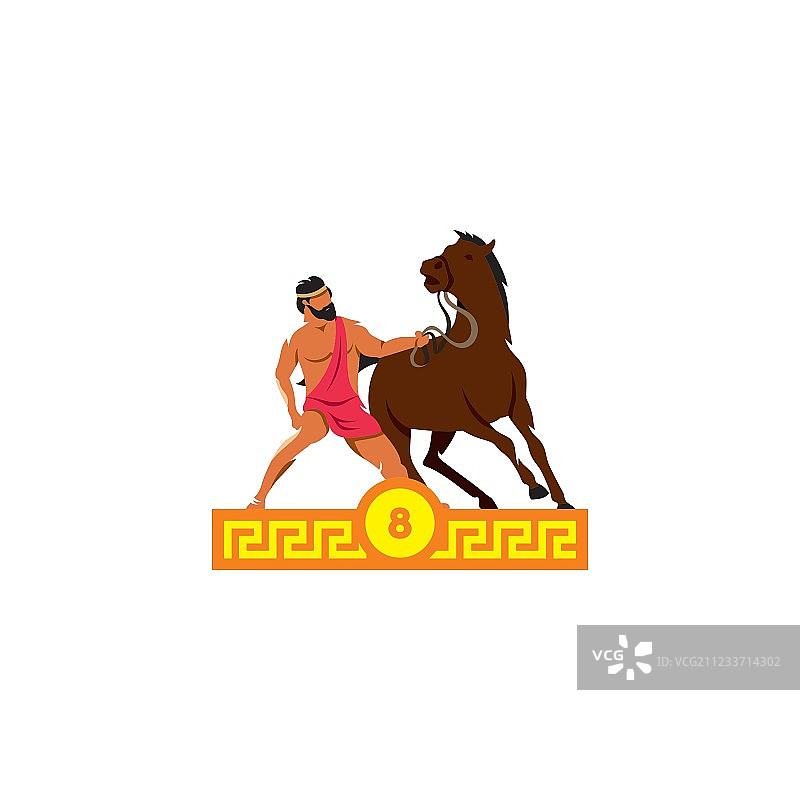 赫拉克勒斯第八项壮举：狄俄墨得斯的马图片素材