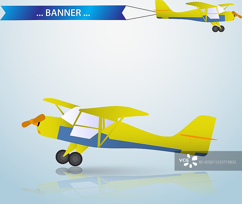 小型飞机EPS10图片素材