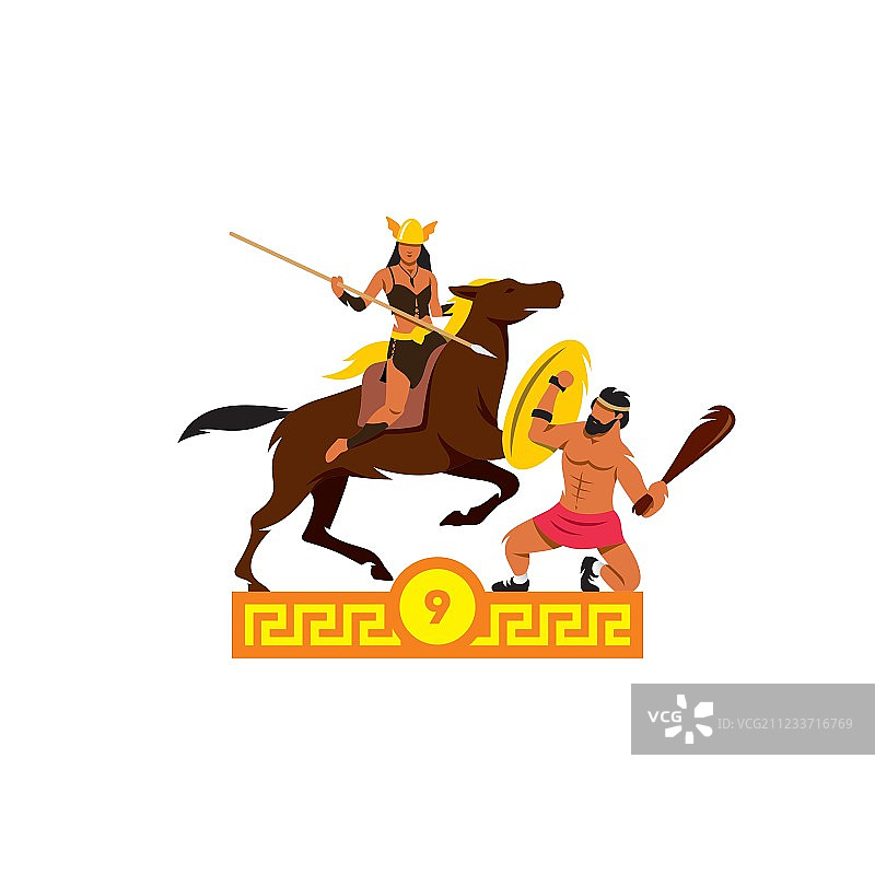 第九项功绩：赫拉克勒斯夺取希波吕忒的腰带图片素材