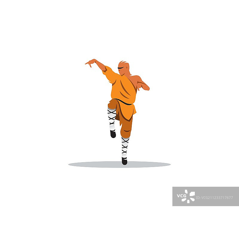 少林武僧标志图片素材