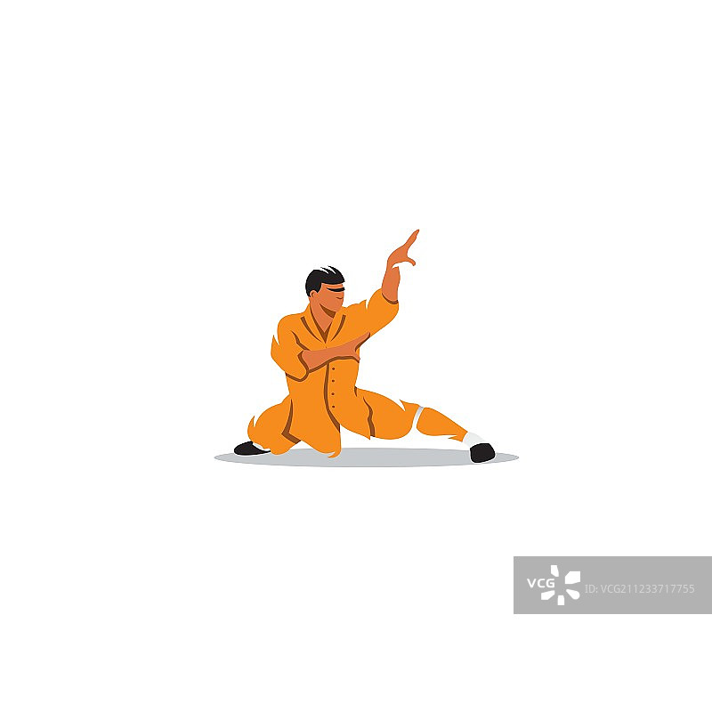 少林武僧标志图片素材