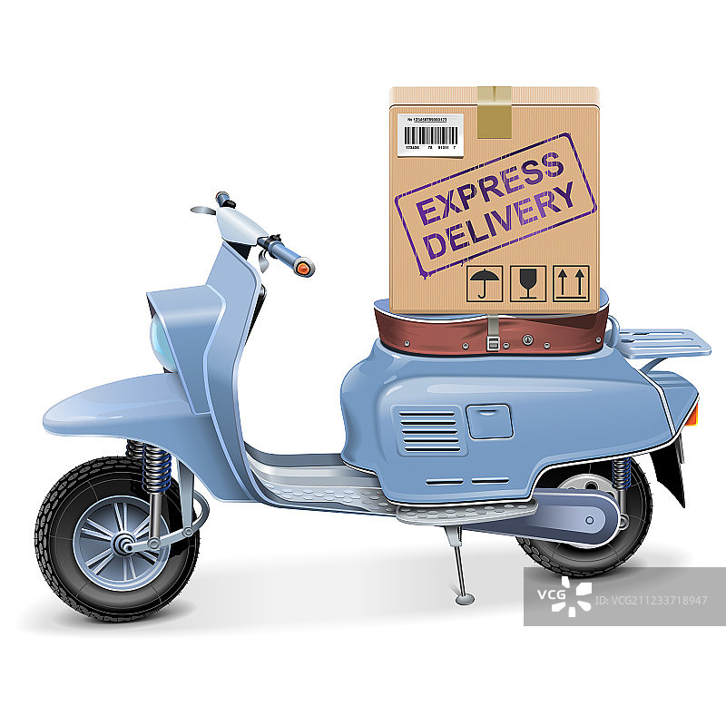 配送摩托车图片素材