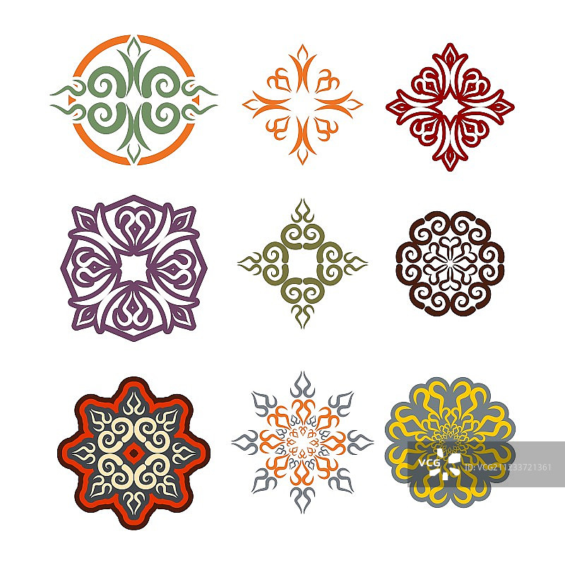 哈萨克民族元素图案图片素材