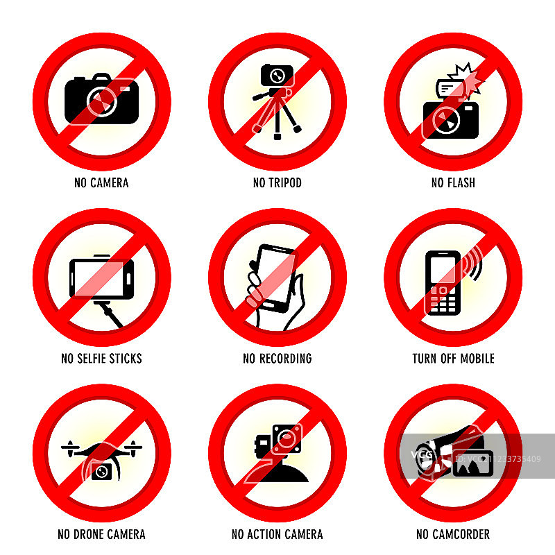 禁止媒体标志图片素材