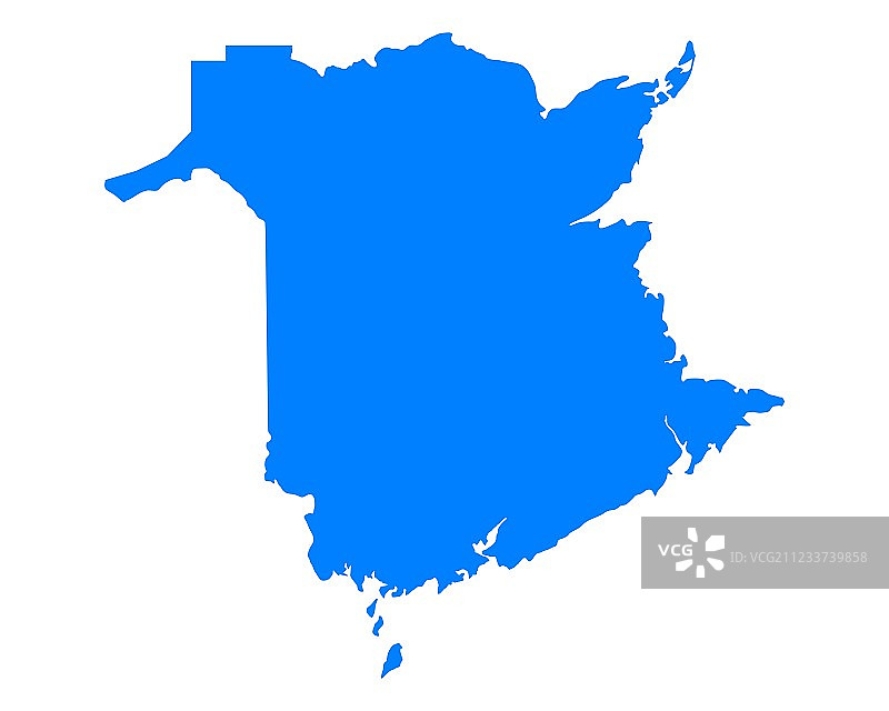 新不伦瑞克省地图图片素材