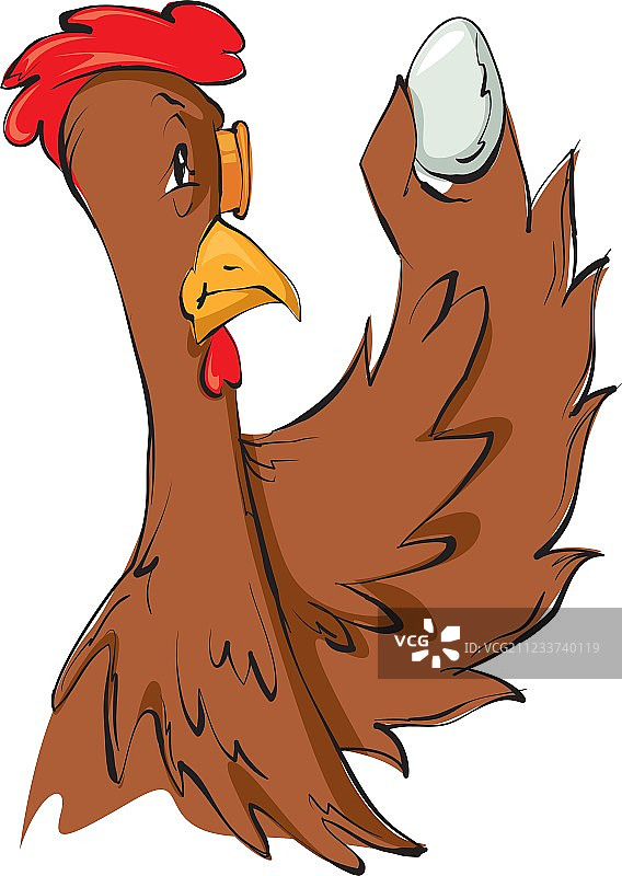 评估鸡蛋中的母鸡图片素材