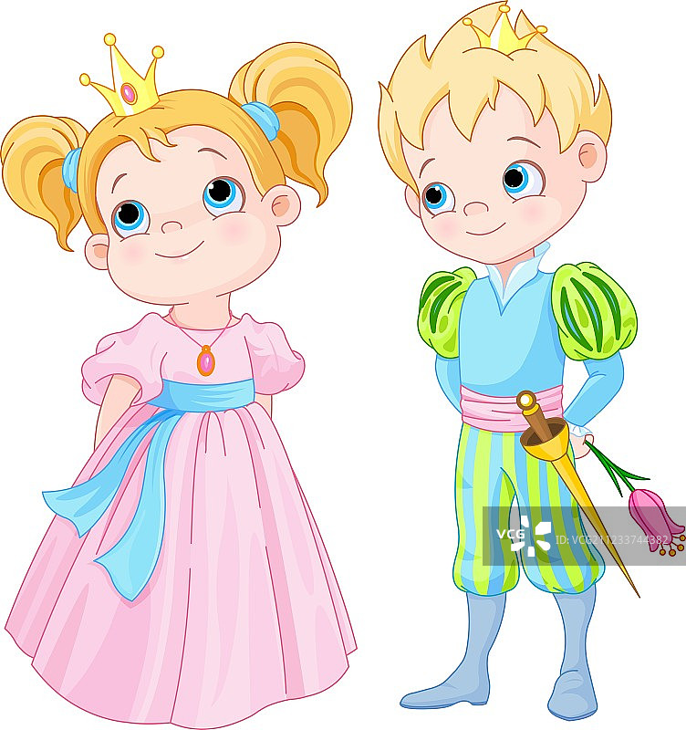 王子和公主图片素材