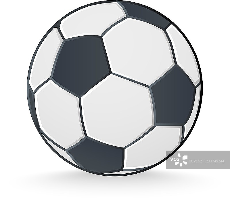 白色背景上的足球图片素材