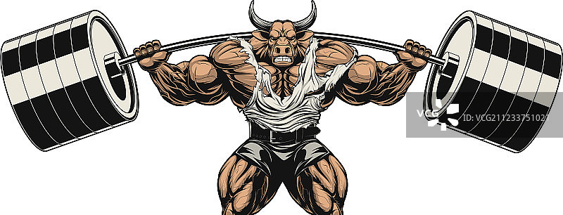 强壮的公牛图片素材