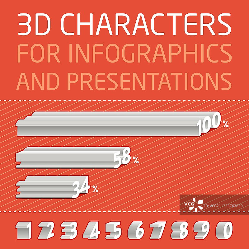 3D信息图数字图片素材