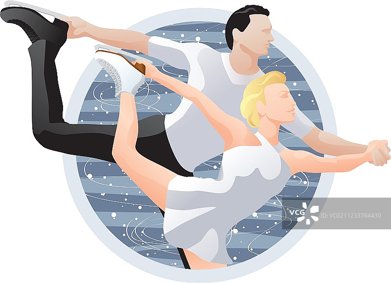 花样滑冰双人舞图片素材