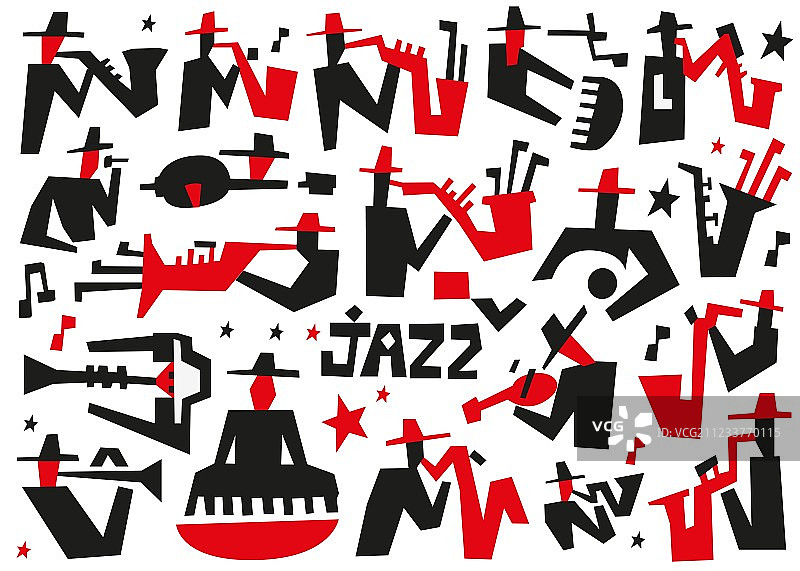 爵士乐音乐家图片素材