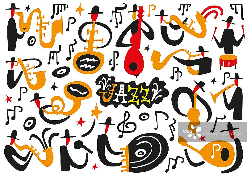 爵士乐音乐家图片素材