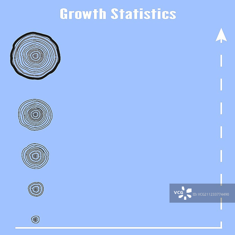 树木年轮示意图图片素材