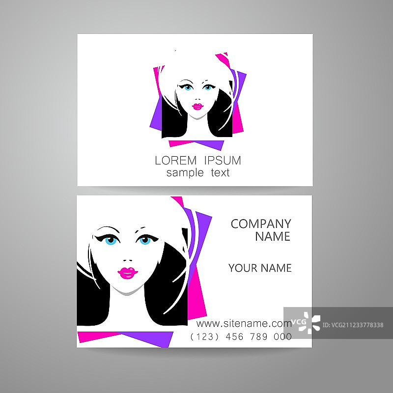 理发师logo模板身份牌图片素材