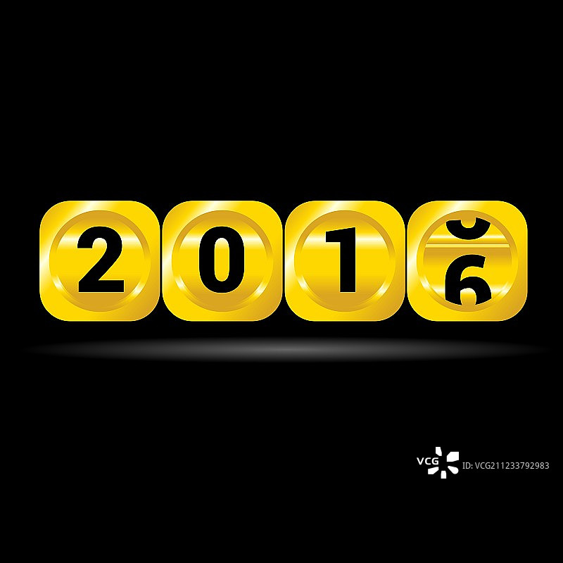 2016年金色计数器图片素材