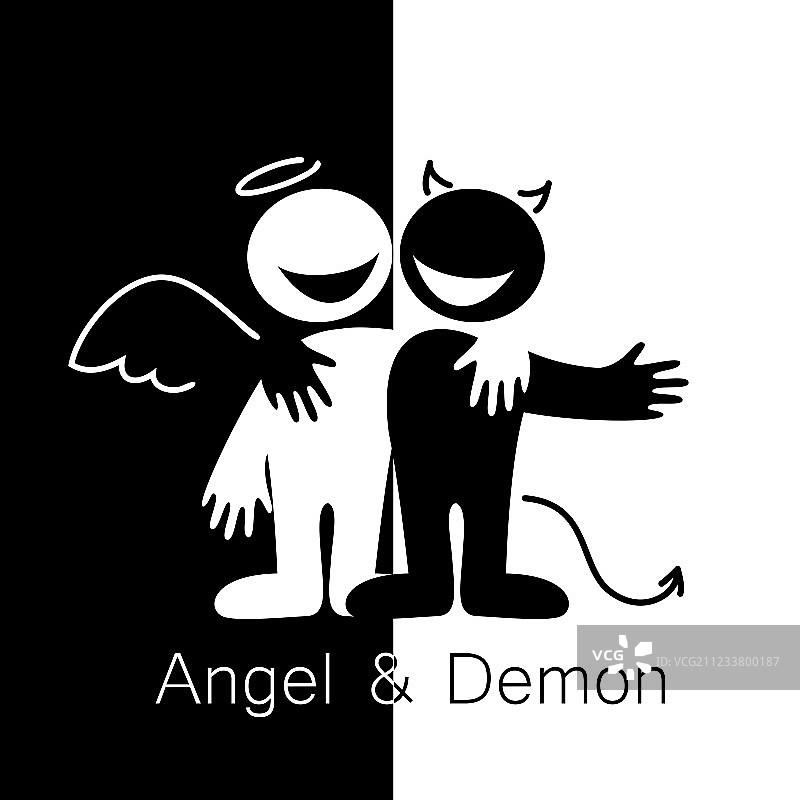 天使与恶魔图片素材