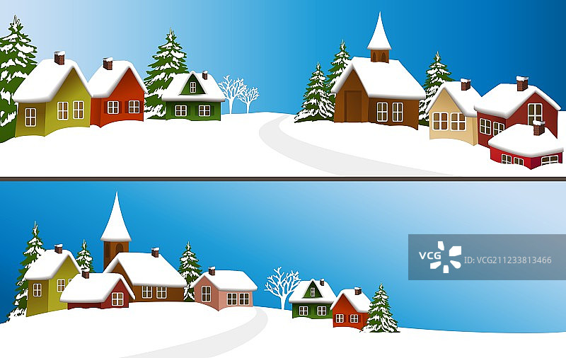 冬季小镇图片素材