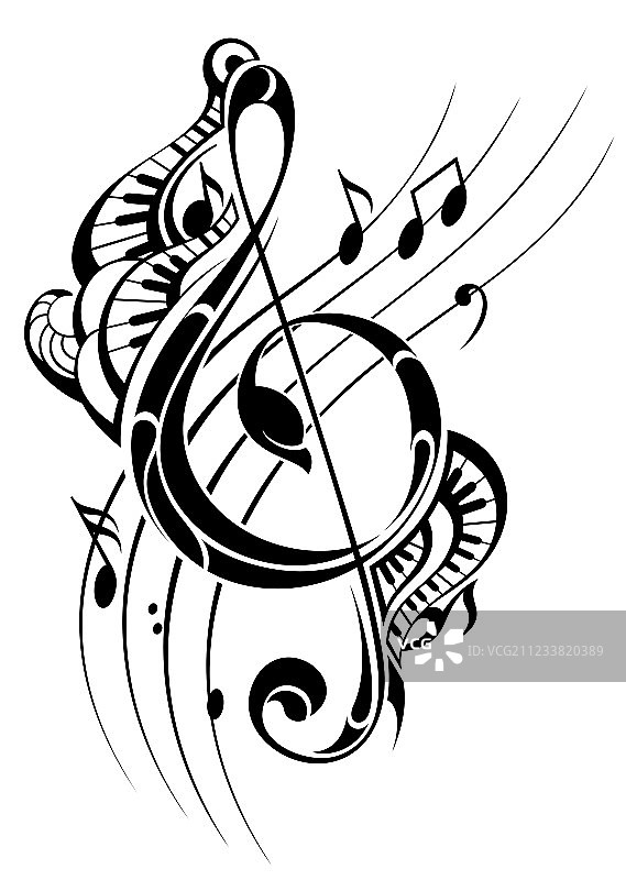 音符背景图片素材