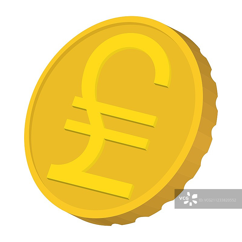 带有意大利里拉符号图标的金币图片素材