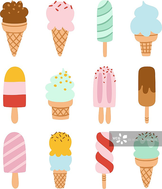 冰淇淋合集图片素材
