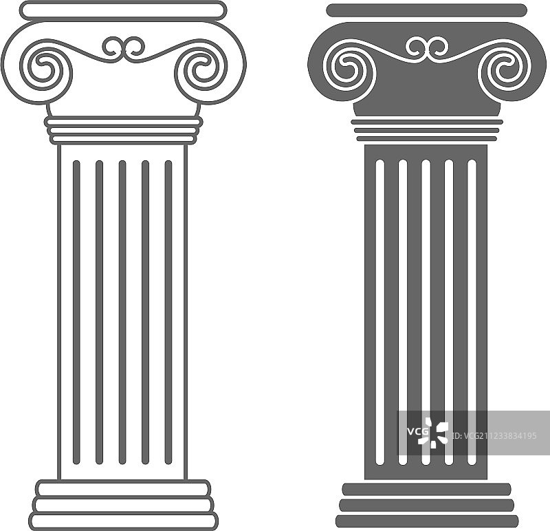 Ionic柱状结构-380x400图片素材