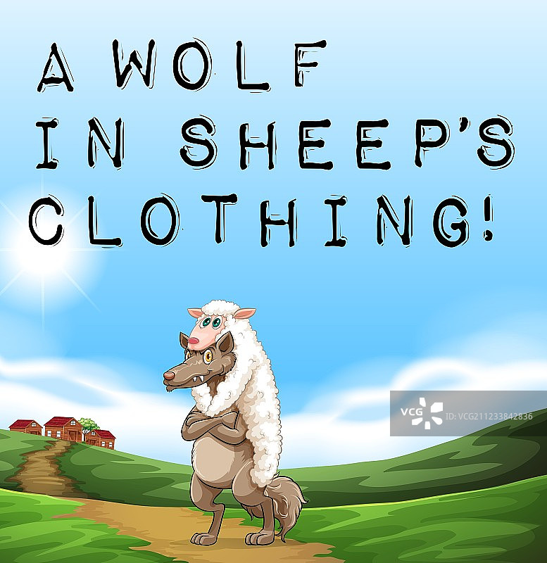 披着羊皮的狼图片素材