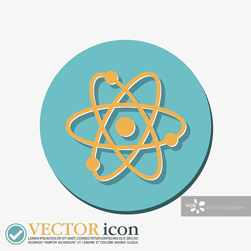 物理或化学原子分子符号图标图片素材