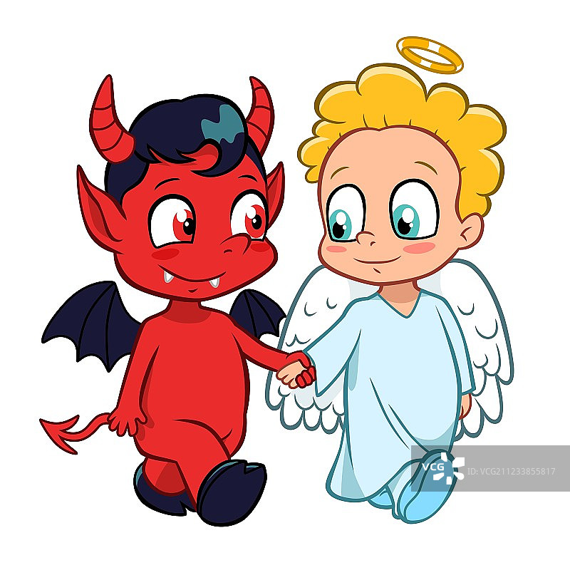 天使与恶魔图片素材