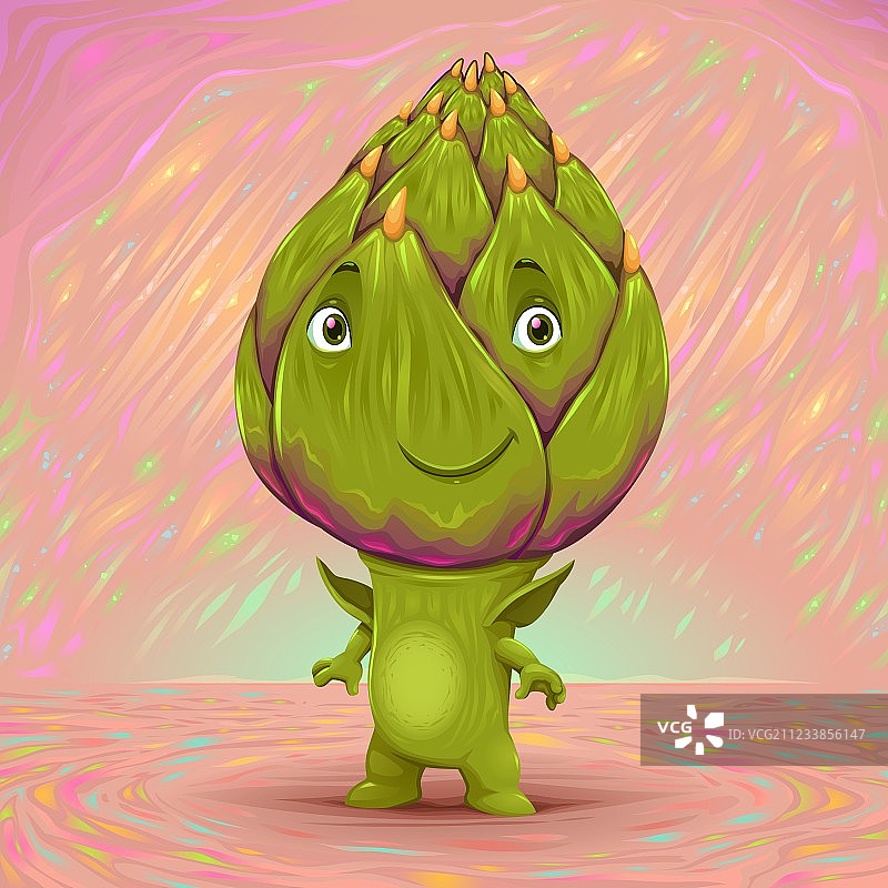 你好，我是朝鲜蓟图片素材