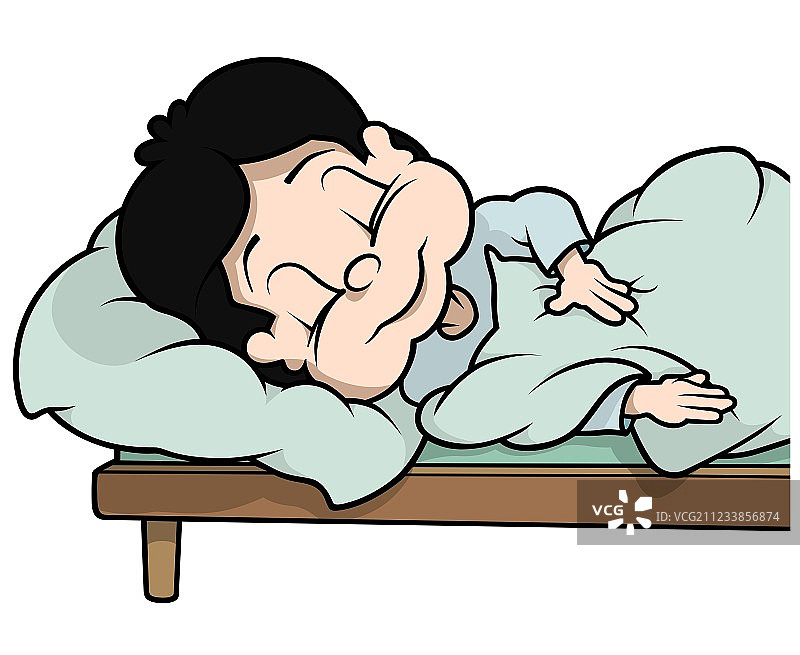 沉睡的男孩图片素材