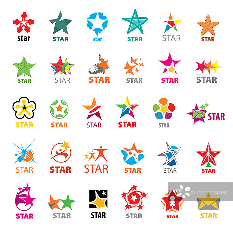 最大的星星logo合集图片素材