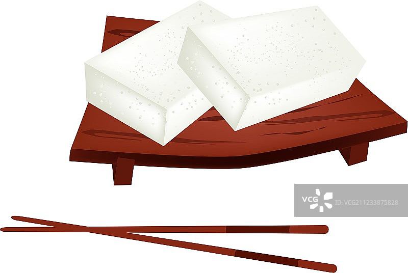 木屐板上的轻羹或纱面菓子图片素材