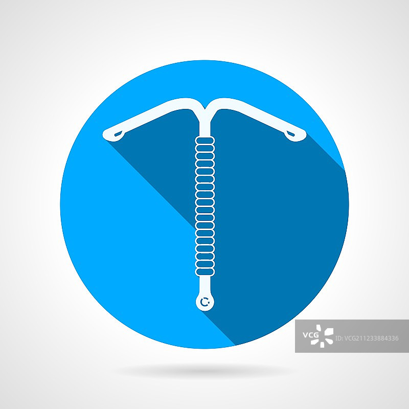 宫内节育器圆形扁平图标图片素材